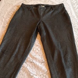 Silver and Black skinny jeans